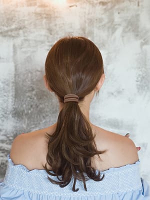 Women Girls Basic Hair Bands Ponytail Holder